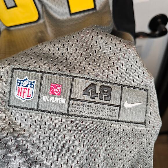 Nike On Field Pittsburgh Steelers Antonio Brown 84 NFL Jersey Sz 48 Stitchd RARE - Picture 7 of 7